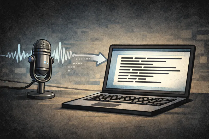 AI transcription concept art