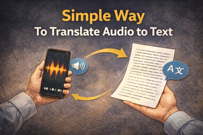 Simple way to translate audio to text guide